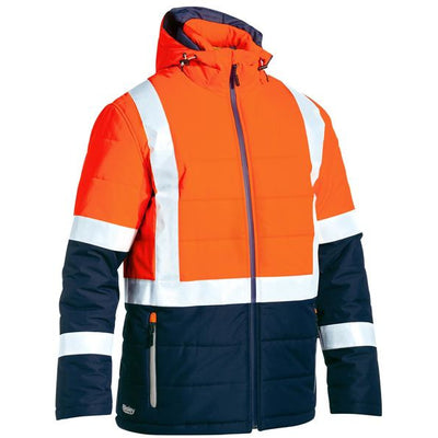 Bisley Taped Hi Vis Puffer Jacket - BJ6929HT