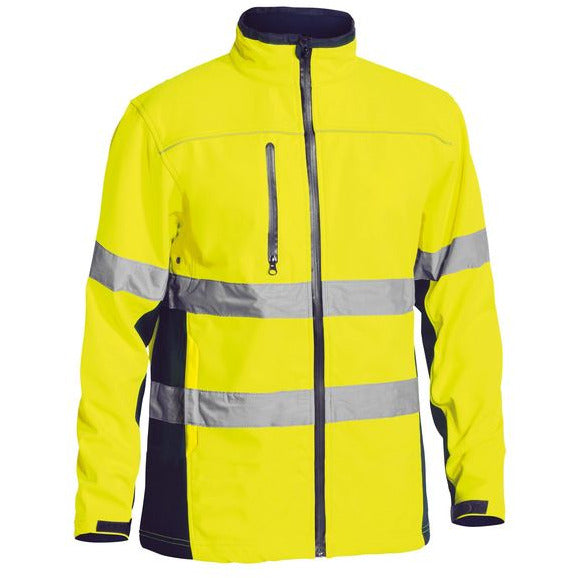 Bisley Taped Hi Vis Softshell Jacket - BJ6059T