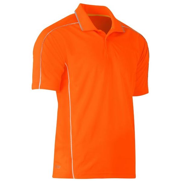 Bisley Cool Mesh Polo with reflective Piping - BK1425