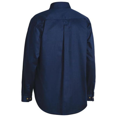 BISLEY CLOSED FRONT COTTON DRILL SHIRT - BSC6433