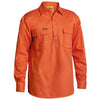 BISLEY CLOSED FRONT COTTON DRILL SHIRT - BSC6433