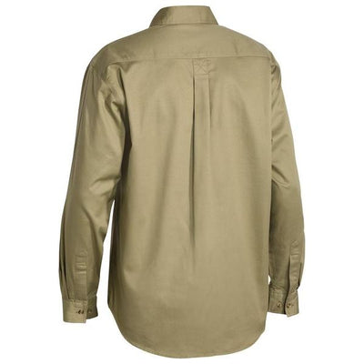 BISLEY CLOSED FRONT COTTON DRILL SHIRT - BSC6433