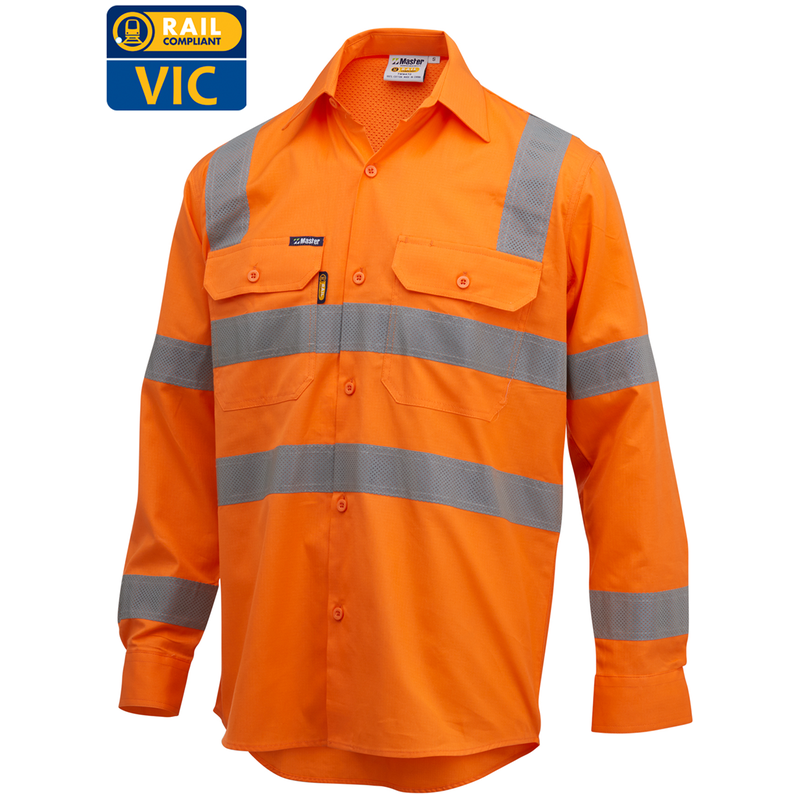 Master Vic Rail Ripstop Lightweight Cotton Shirt 145gsm - 7WM470