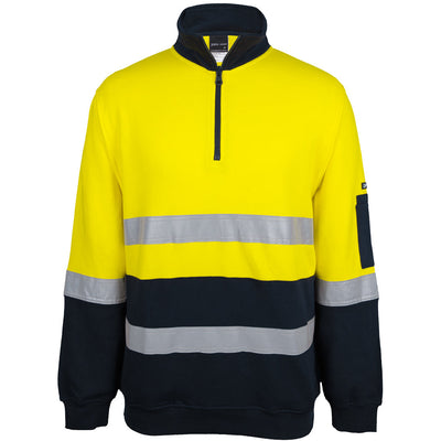 JB's Wear Hi Vis Cotton Zip Fleece - 6DVFM