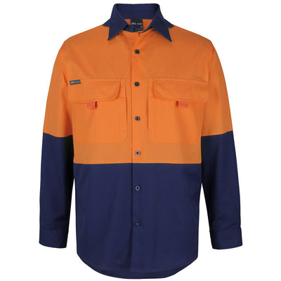 JB's Wear HI VIS RIPSTOP L/S FISHING SHIRT - 6HNRL