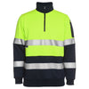 JB'S HI VIS (D+N) 1/2 ZIP FLEECY SWEAT - 6HZFS