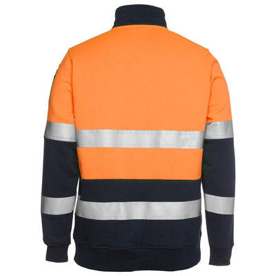 JB'S HI VIS (D+N) 1/2 ZIP FLEECY SWEAT - 6HZFS