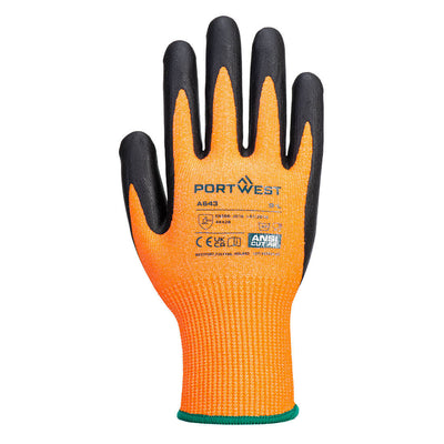 Port West Amber Cut 3/B Glove Nitrile Foam - A643
