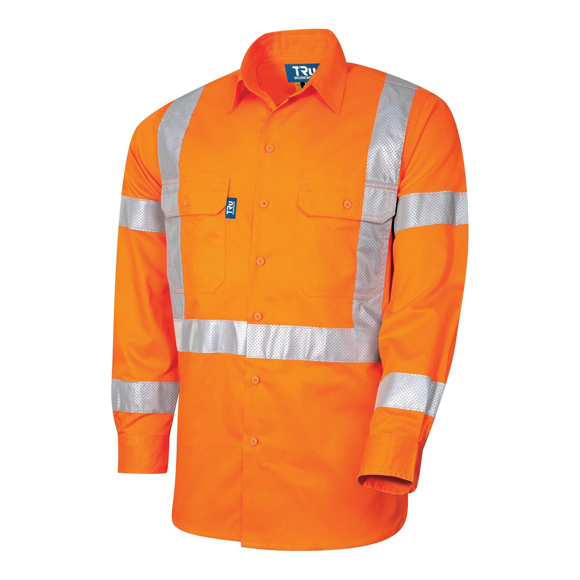 Tru Workwear NSW Rail Plus Series Lightweight Cotton Shirt with Perforated Tape - DS1166T5