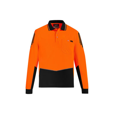 Syzmik Hi Vis Flux Long Sleeve Polo Shirt - ZH310