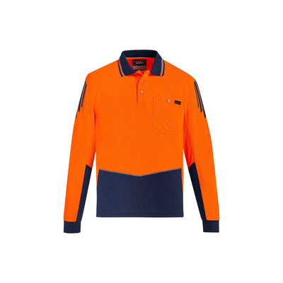 Syzmik Hi Vis Flux Long Sleeve Polo Shirt - ZH310