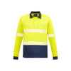 Syzmik Unisex Hi Vis Segmented Tape Long Sleeve Polo - ZH530