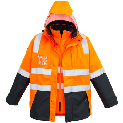 Syzmik Hi Vis 4 in 1 Waterproof Jacket - ZJ532