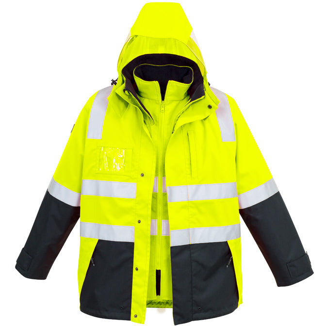 Syzmik Hi Vis 4 in 1 Waterproof Jacket - ZJ532