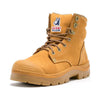Steel Blue Argyle Lace Up Boot with Zip and Bump Cap - 332152