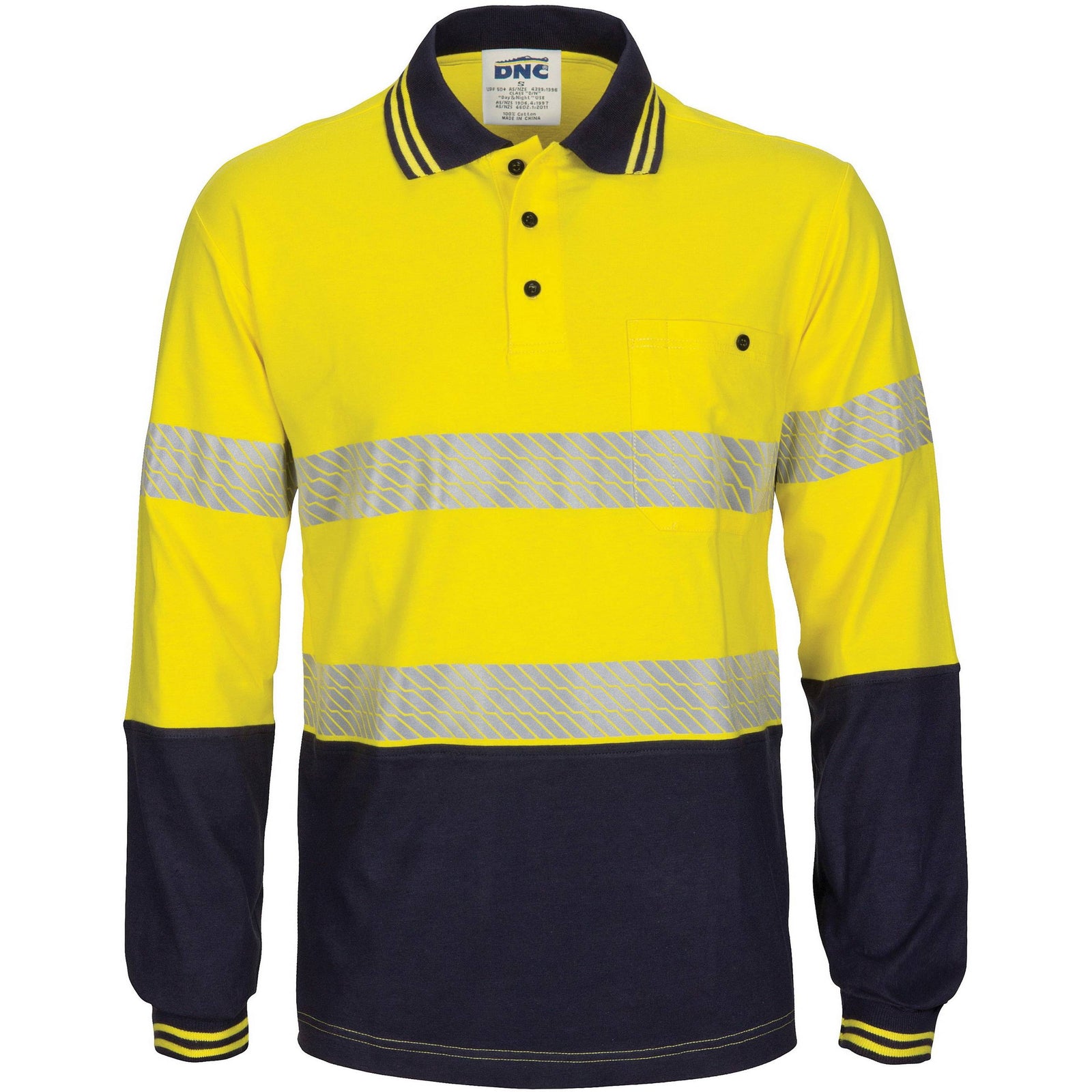 DNC HiVis Segment Tape Cotton Jersey Polo - 3516