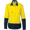 DNC Ladies Hi Vis 2 Tone Cool Breeze Cotton Shirt - 3940