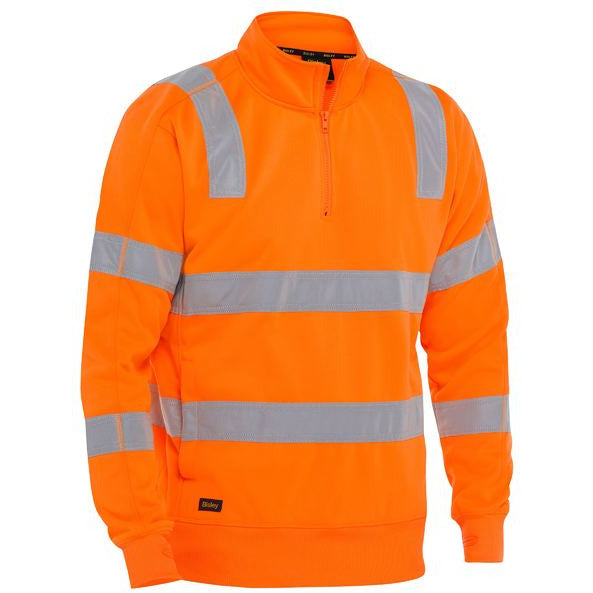 Bisley Vic Rail Taped 1/4 Zip Pull Over - BK6814T