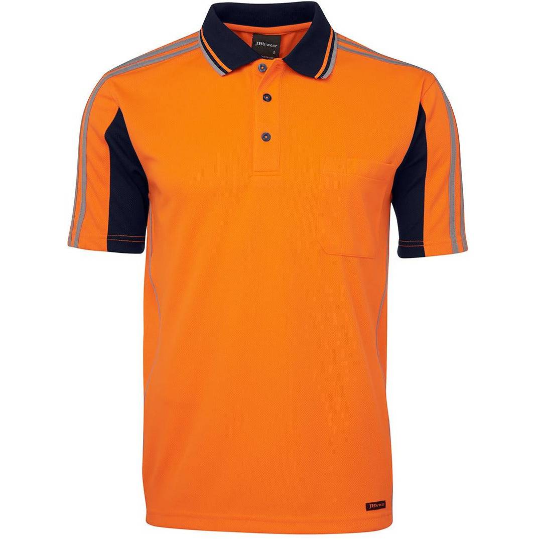 JB's Hi Vis S/S Arm Tape Polo - 6AT4S