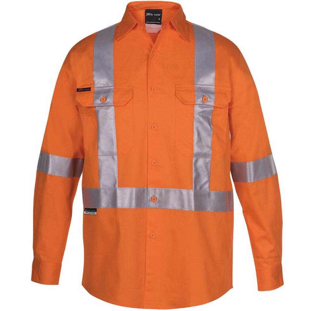 JB's HI VIS NSW Rail X-Back Shirt - 6DCBL