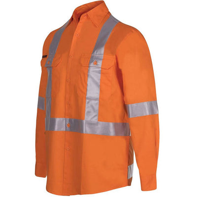 JB's HI VIS NSW Rail X-Back Shirt - 6DCBL