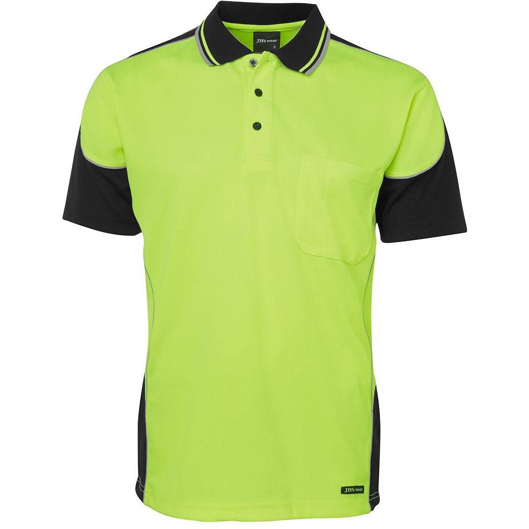JB's Wear HiVis Contrast Piping Polo - 6HCP4
