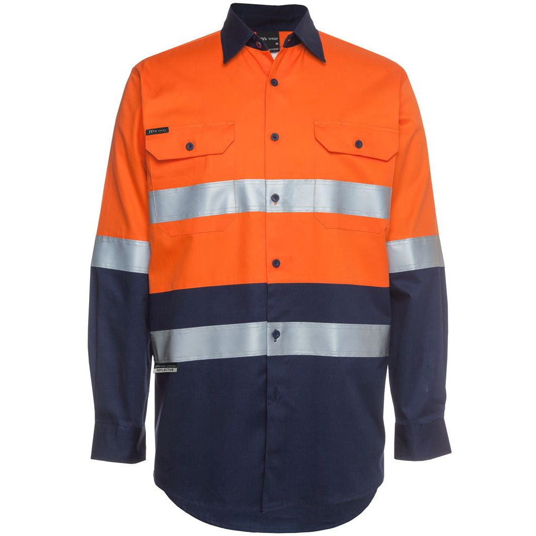 JB's HI VIS (D+N) L/S 190G WORK SHIRT - 6HLS