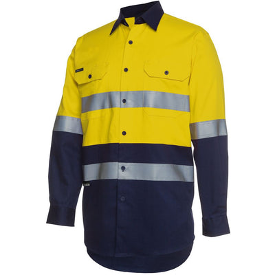 JB's HI VIS (D+N) L/S 190G WORK SHIRT - 6HLS