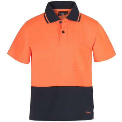 JBs HV Kids Non Cuff Trad Polo -6HVNCK