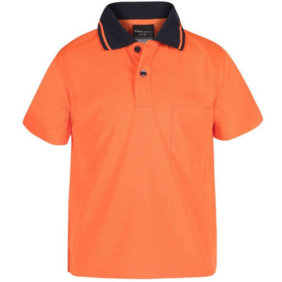 JBs HV Kids Non Cuff Trad Polo -6HVNCK