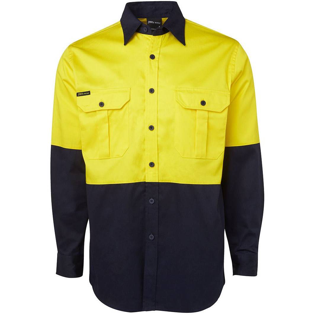 JBs Hi Vis L/S 190g Cotton Shirt - 6HWL