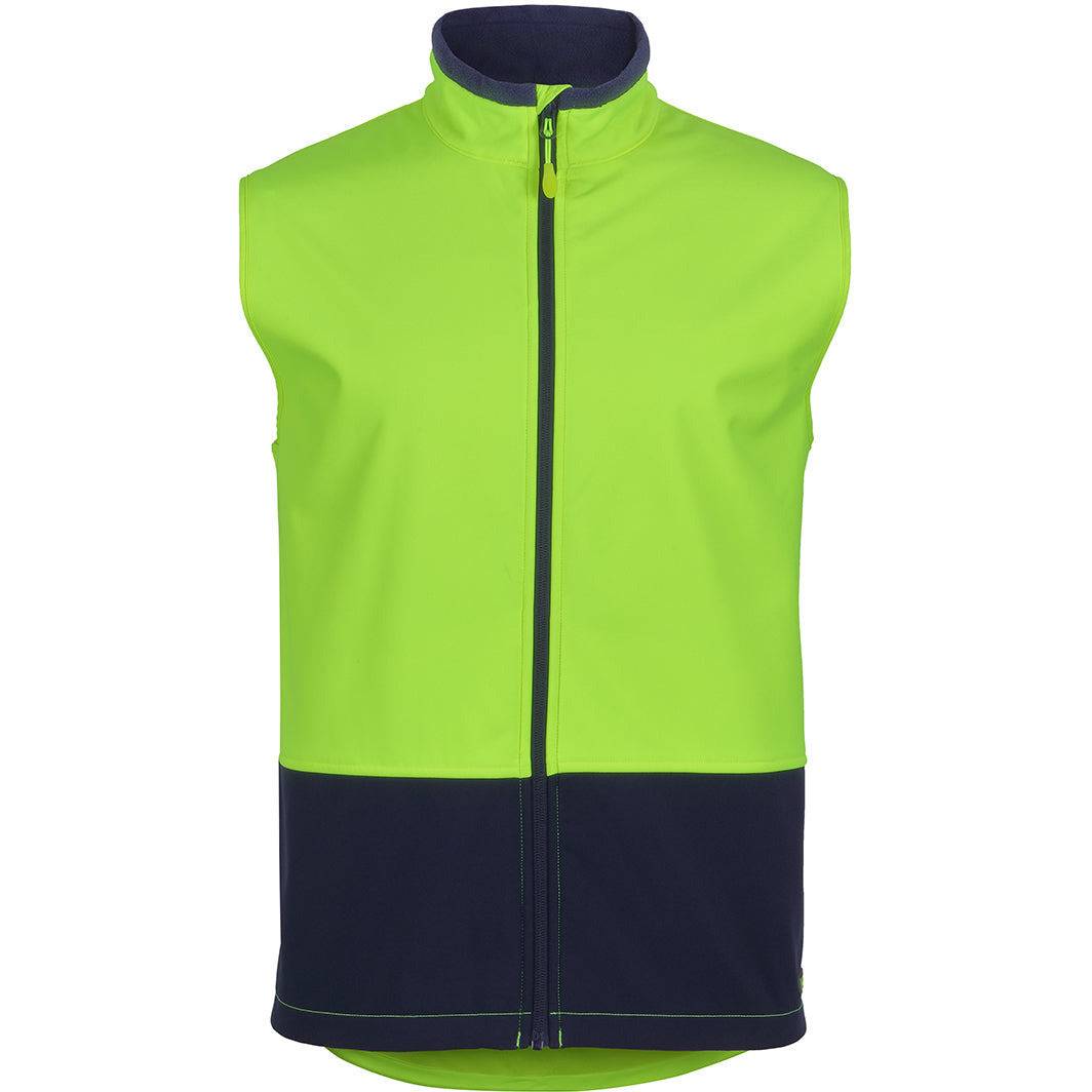 JB's HI VIS WATER RESIST SOFTSHELL VEST - 6HWV