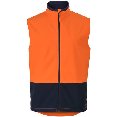 JB's HI VIS WATER RESIST SOFTSHELL VEST - 6HWV