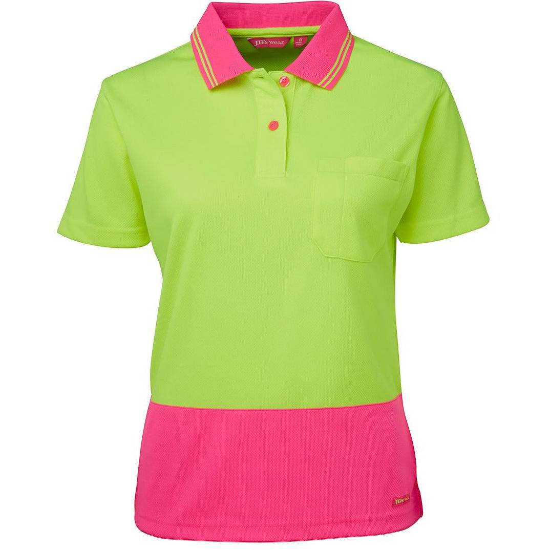 JB's LADIES HV S/S COMFORT POLO - 6LHCP