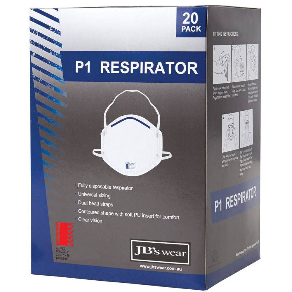 JB's P1 RESPIRATOR (20PC) - 8C001
