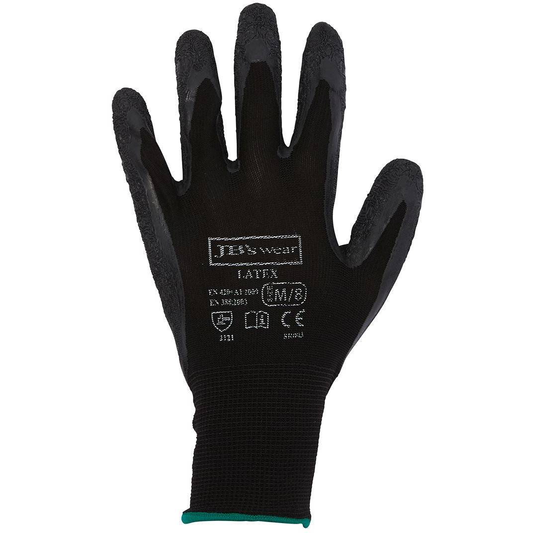 JB's BLACK LATEX GLOVE (12 PK) - 8R003