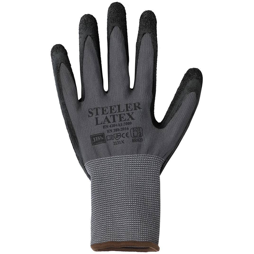 STEELER LATEX CRINKLE GLOVE (12 PACK) 8R029