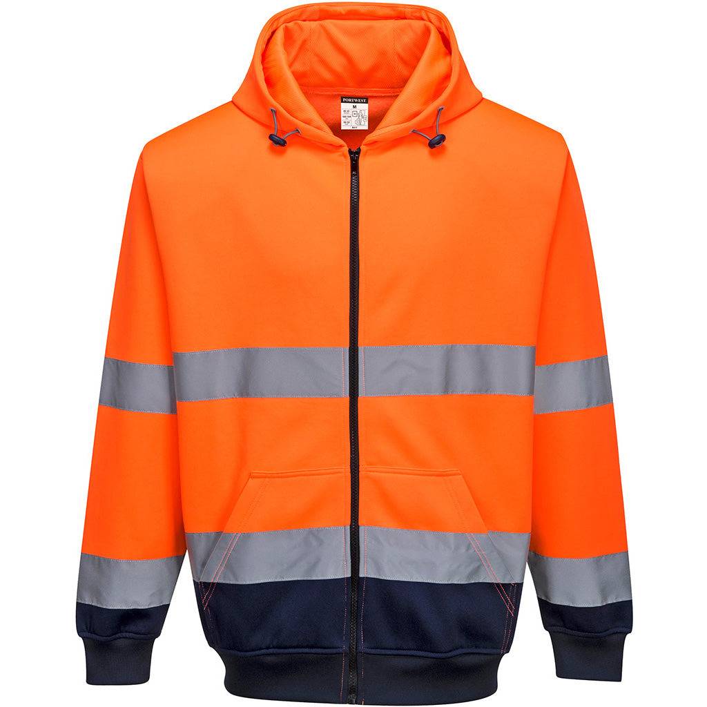 Port West Two Tone Zip Hood - B317