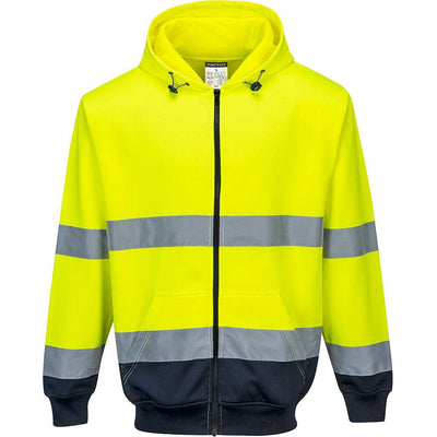 Port West Two Tone Zip Hood - B317