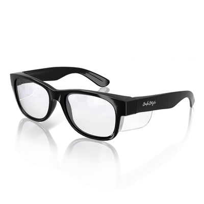 SAFE STYLE CLASSICS BLACK FRAME CLEAR LENS - CBC100