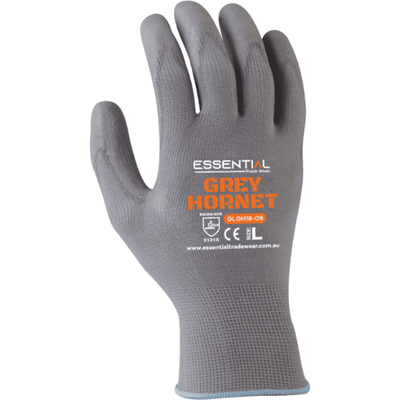 Essential  Grey Hornet PU Gloves - GLGH18