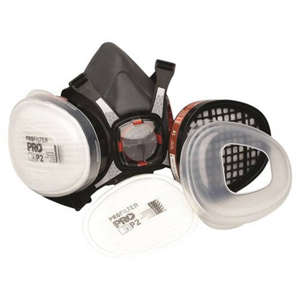 Pro Choice Assembled Half Mask With A1P2 Cartridges + Bucket - HMA1P2-B