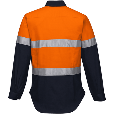 Prime Mover 185gsm Hi-Vis Ladies Shirt L/S D/N - ML108