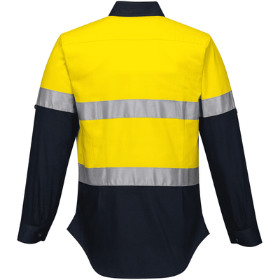 Prime Mover 185gsm Hi-Vis Ladies Shirt L/S D/N - ML108