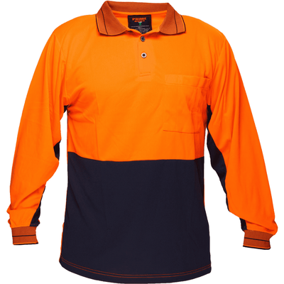 Prime Mover Fitzroy Micro Mesh Polo Class D L/S - MP113