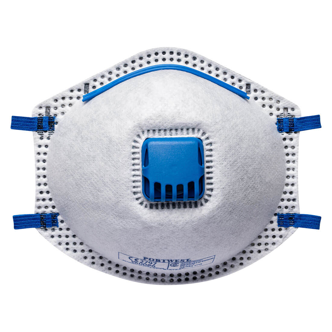 Port West Carbon Valved Dust Mist Fume Respirator 10Pk - P220