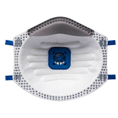 Port West Carbon Valved Dust Mist Fume Respirator 10Pk - P220