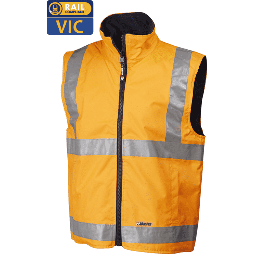 Master Vic Rail Reversible Vest - 7WVHT80 - Essential Trade Wear