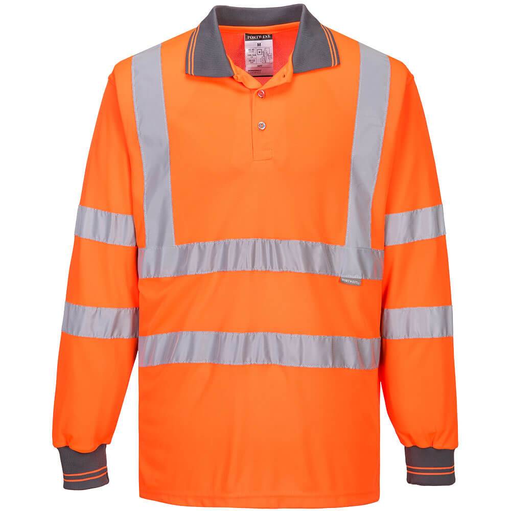 Port West Hi Vis L/S Polo - S277