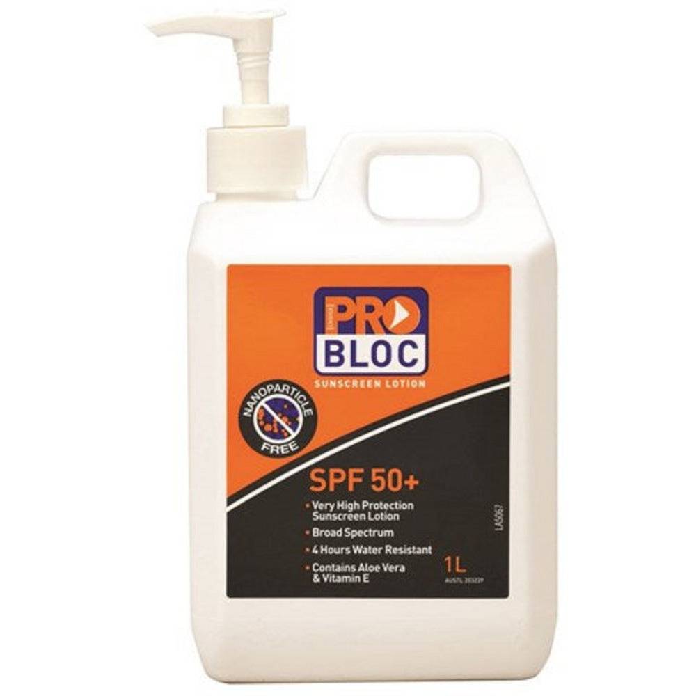 Pro Choice PRO-BLOC 50+ Sunscreen - 1L Pump Bottle - SS1-50